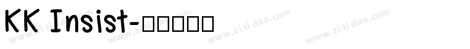 KK Insist字体转换